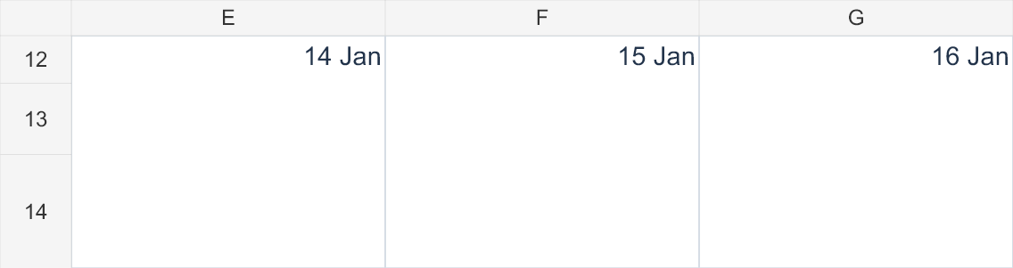 before calculated month view